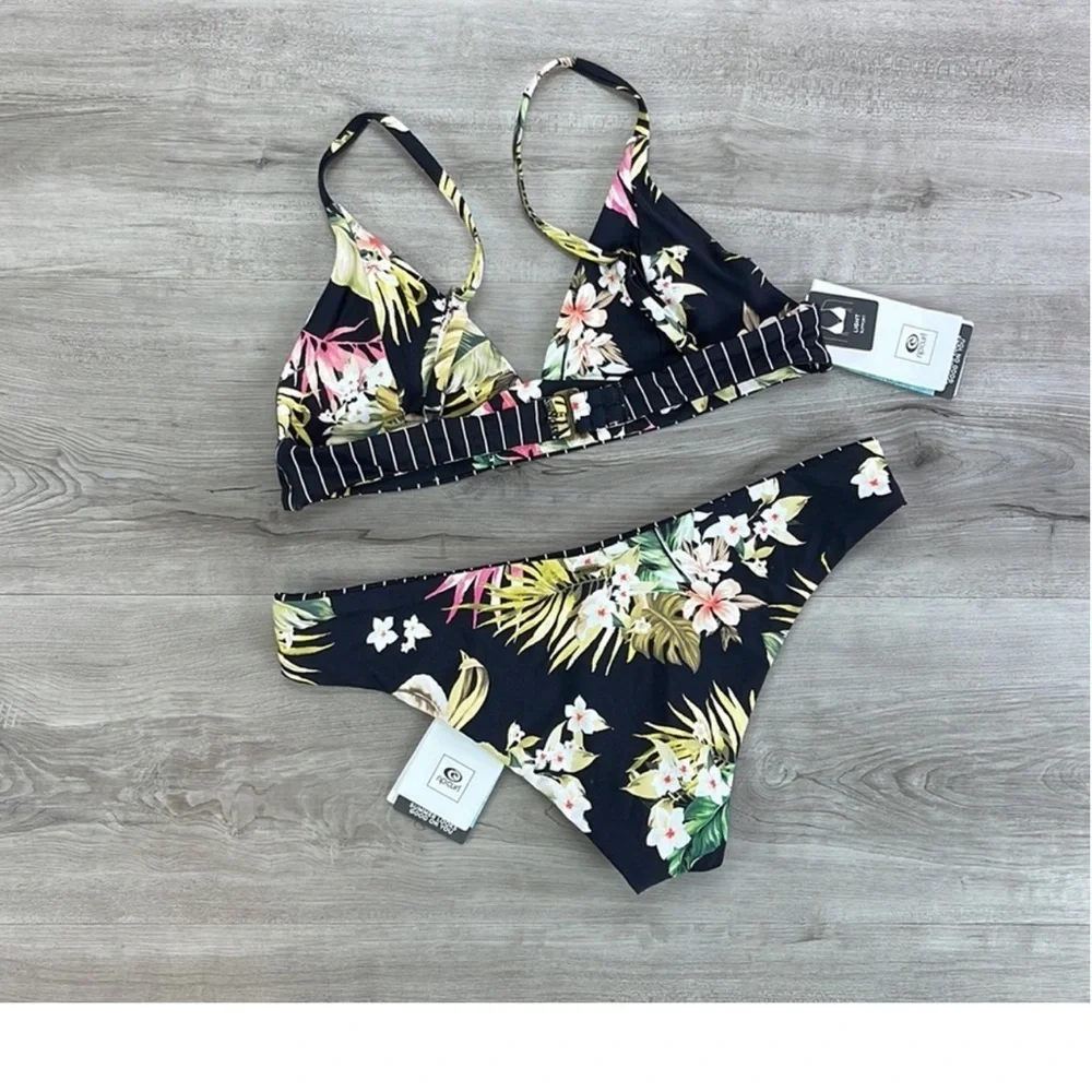 ☀️RIP CURL☀️ ON THE COAST TRI ON THE COAST REVERSIBLE CHEEKY BIKINI SET